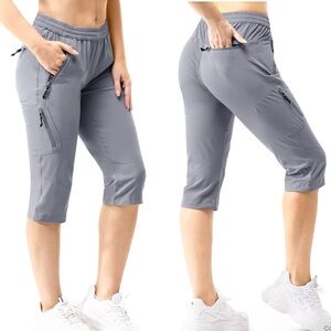 33000 Ft Women's Capri Golf Pants Sz 16 Gray